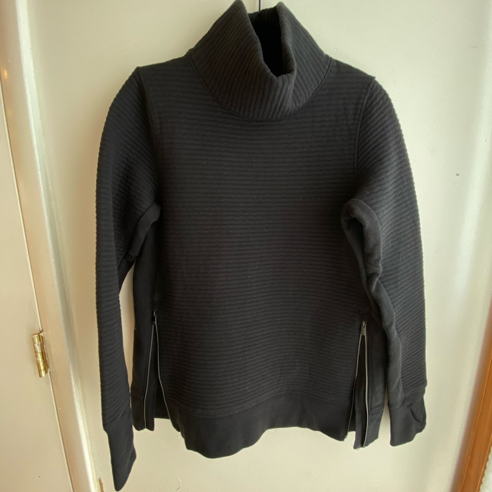 All In Motion Black Cowl Neck Sweatshirt Size: XS